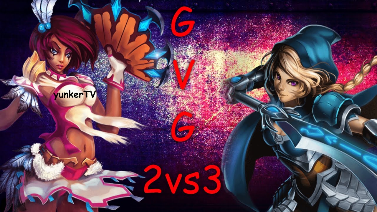 HOC GvG 2vs3 #Aria und Kriegsmagier [German][Heroes of order and chaos]