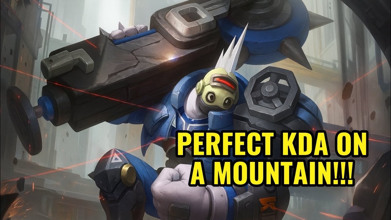 Perfect KDA On A Mountain!!! Grock Gameplay Mobile Legends: Bang Bang 