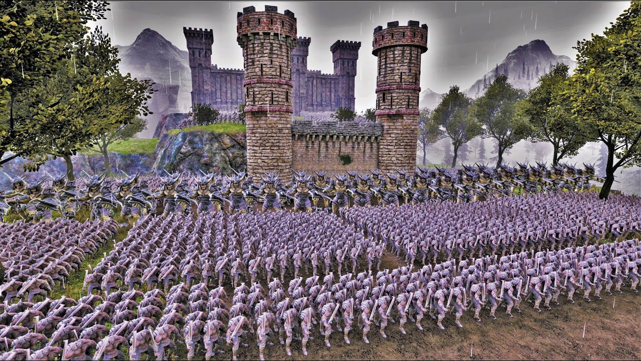 Elf Warrior Lay Siege to Orc Stronghold - Ultimate Epic Battle Simulator UEBS