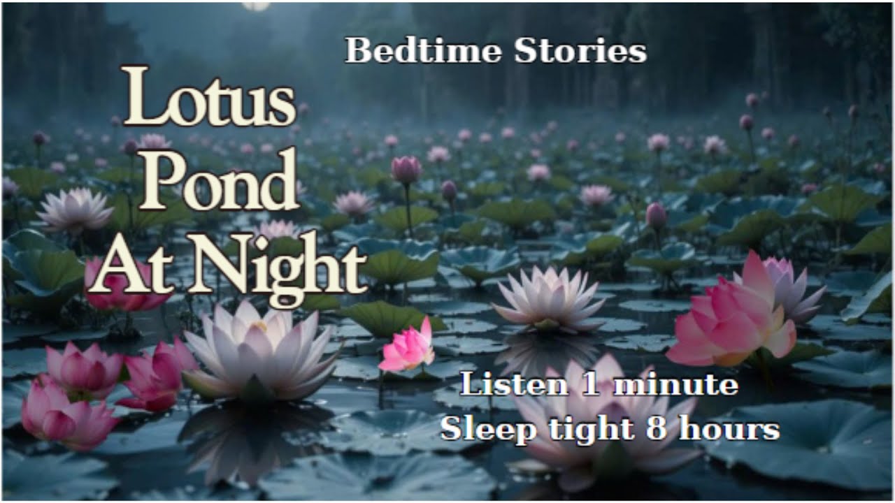 Cozy Bedtime Story: Lotus Pond At Night  Sleep Story with Distant Frogs ✨ Deep Sleep #bedtimestory