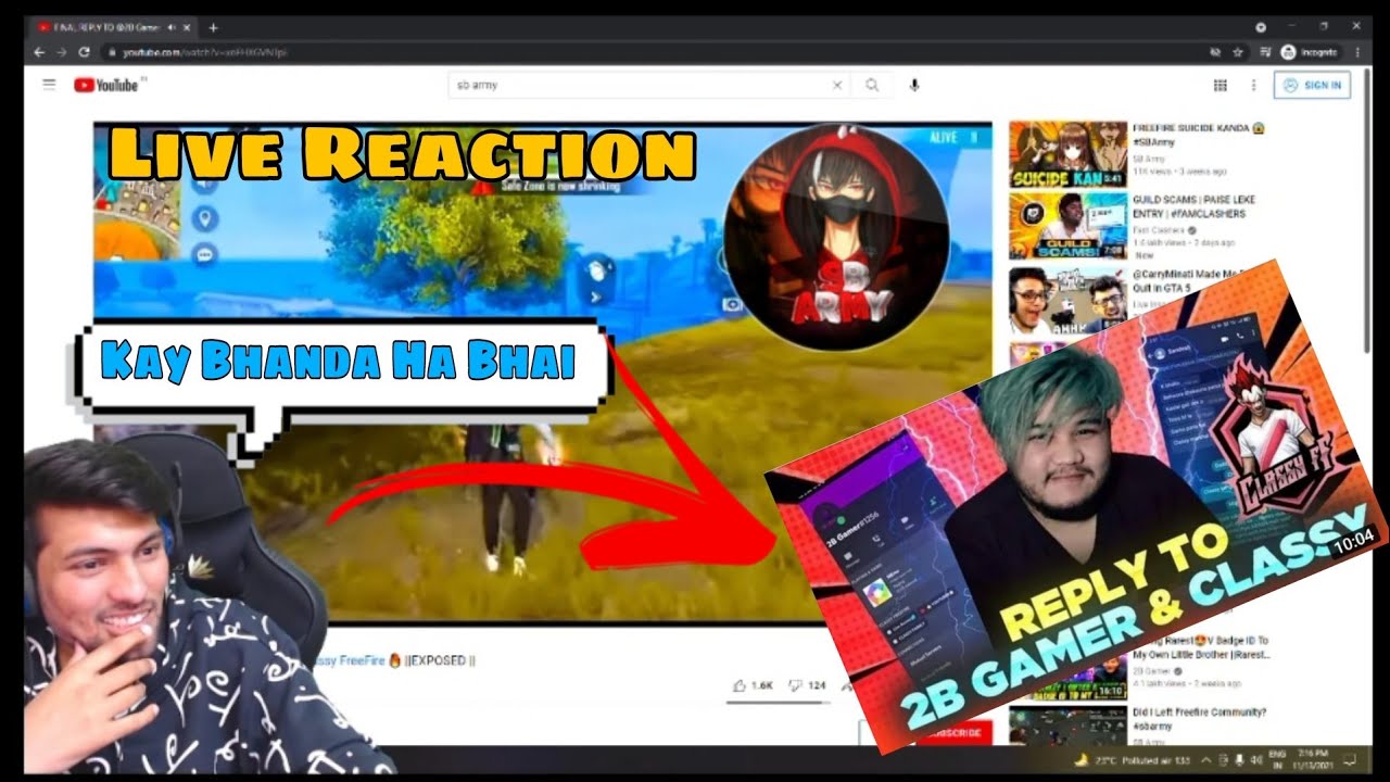 SkyLord React On Nepali Roster Sb Army🤣