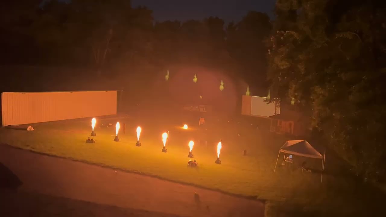 Pyromusical & Flame Thrower Firework Show