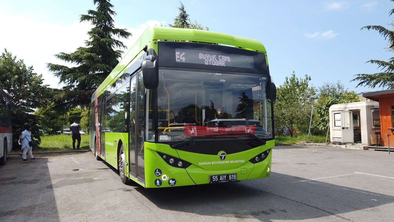 SAMULAŞ | E4 ile Otogar - Büyük Cami Arası Elektrikli Otobüsle Seyahat