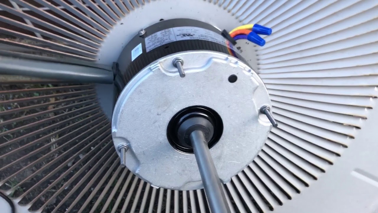 Outdoor fan motor replaced in 15 year old ICP AC unit