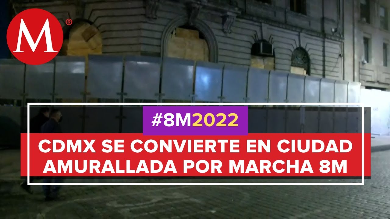 Polic&iacute;a blinda el Z&oacute;calo de CdMx ante marcha por el 8M
