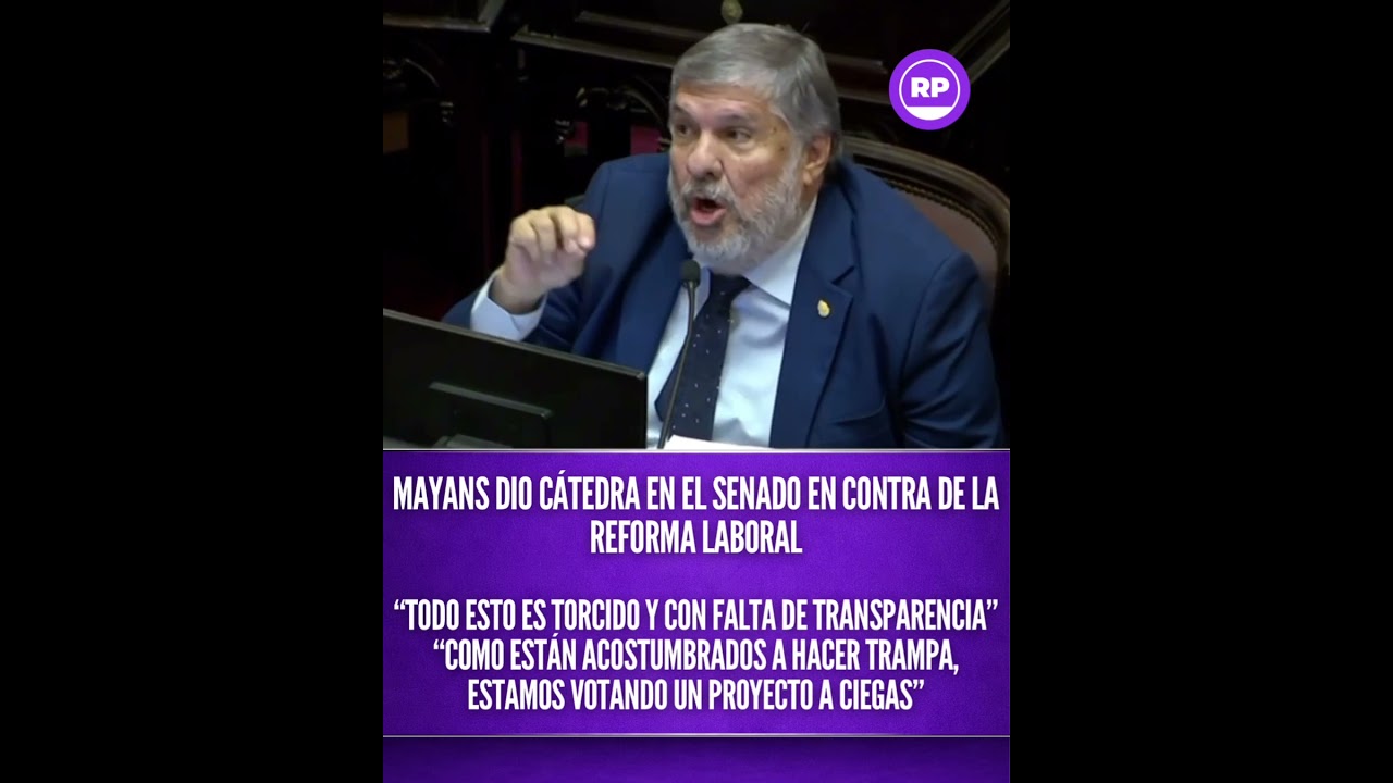 Mayans dio c&aacute;tedra en el Senado en contra de la reforma laboral&ldquo;TODO ESTO ES TORCIDO Y..