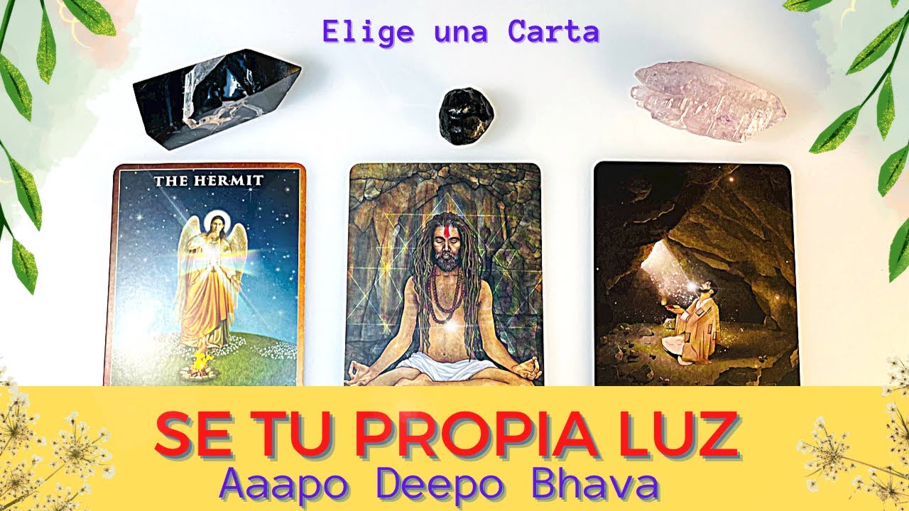 Sé tu propia Luz - El Camino del Ermitaño - Tarot interactivo - Elige una Carta