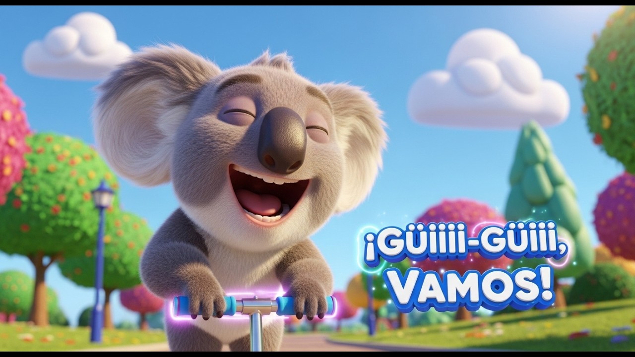 Pequeño Koala en un Patinete Veloz 🐨🛹💨 | Dibujos Animados y Aventuras sobre Ruedas