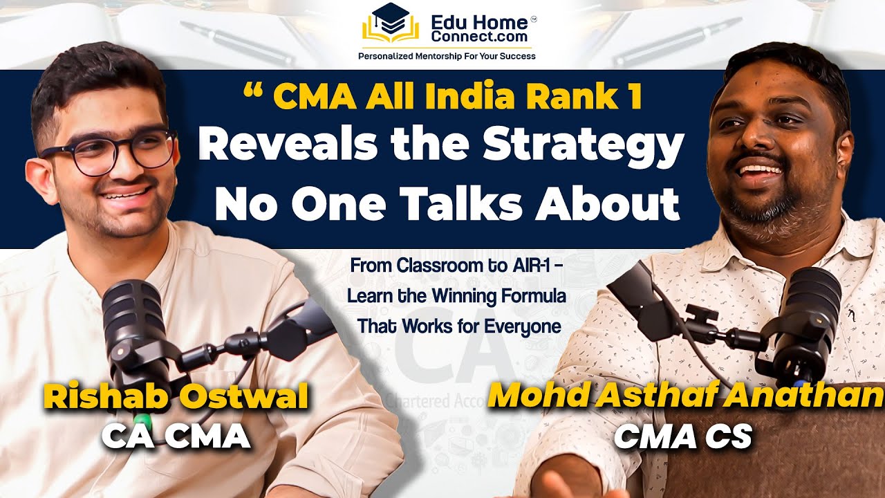 CMA All India Rank 1 Shares the Untold Strategy From topping CMA Foundation, Inter & Final
