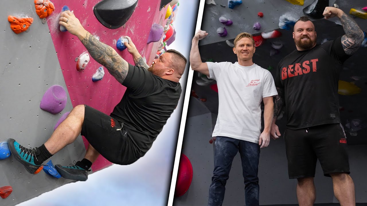 World's Strongest Man Tries ROCK CLIMBING! Ft. Magnus Midtbø