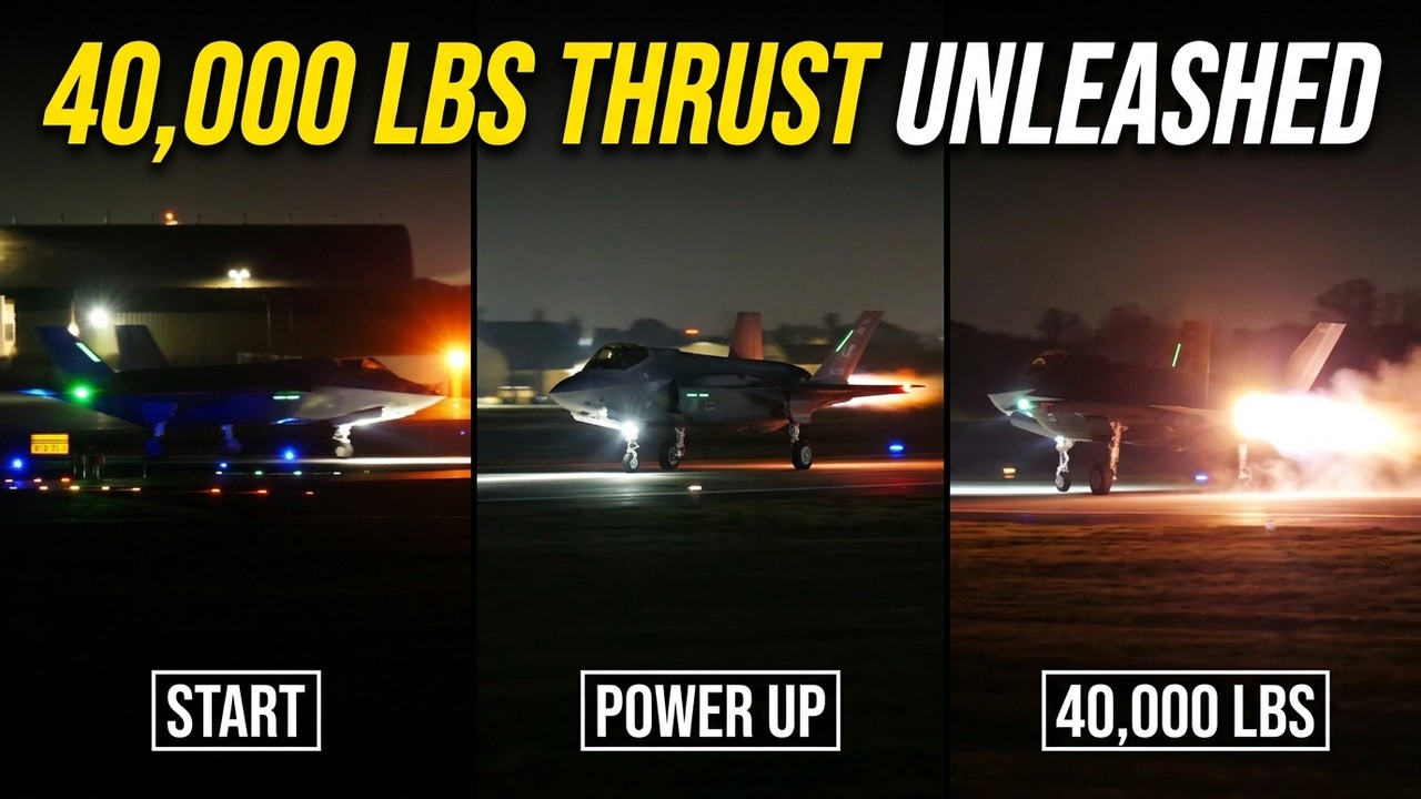 This Is What 40,000lbs of Thrust Looks Like at Night – F-35
