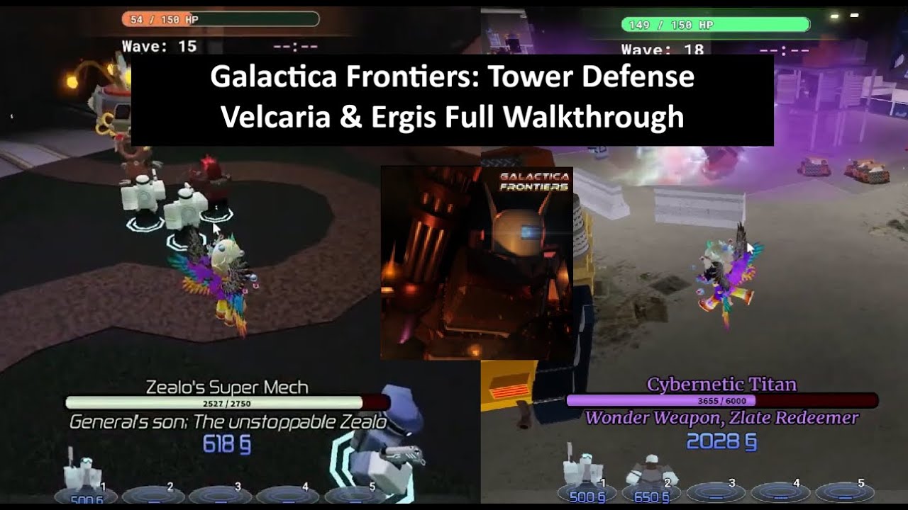 Velcaria & Ergis Full Walkthrough | Galactica Frontiers: Tower Defense | Roblox Gameplay #108