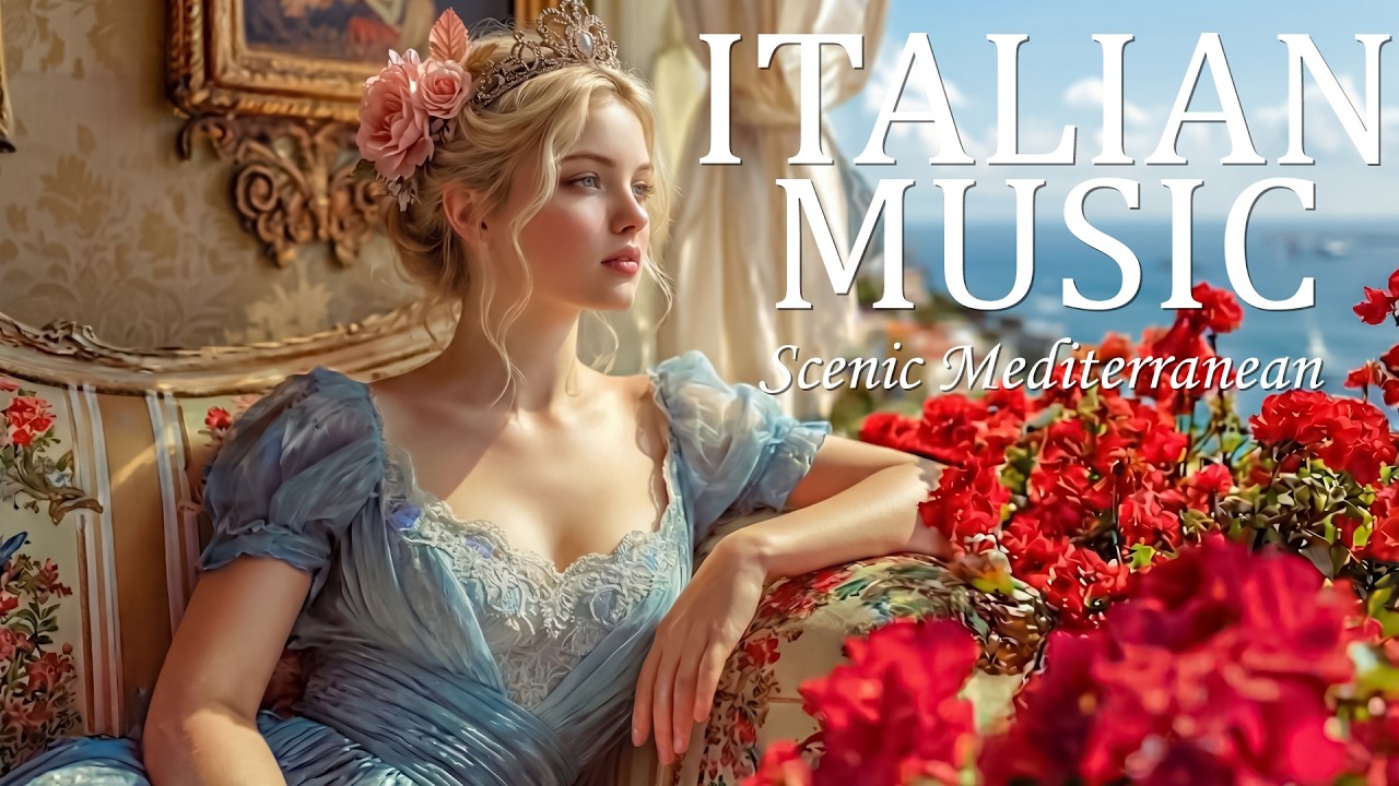 Italian Girl in a Scenic Mediterranean Mood | 2+ Hours Calm Italian Music | Spazio Sonoro Italiano