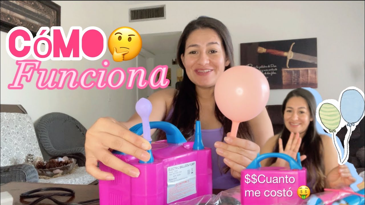 Review🔥🔥maquina eléctrica para inflar globos/Como funciona ?🥳Te enseño 🤑tips para usarla🎈