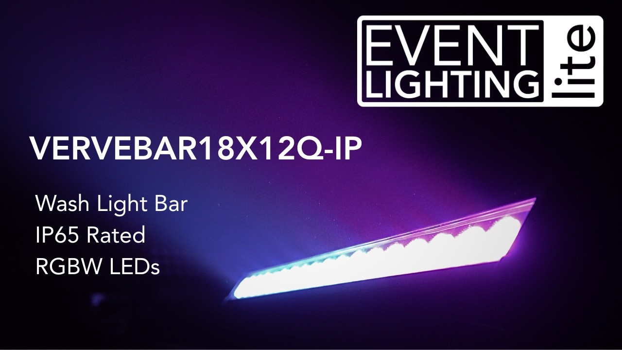 Event Lighting VERVEBAR18X12Q-IP | IP65 Outdoor RGBW LED Pixel Bar | Stage Lighting Worldwide