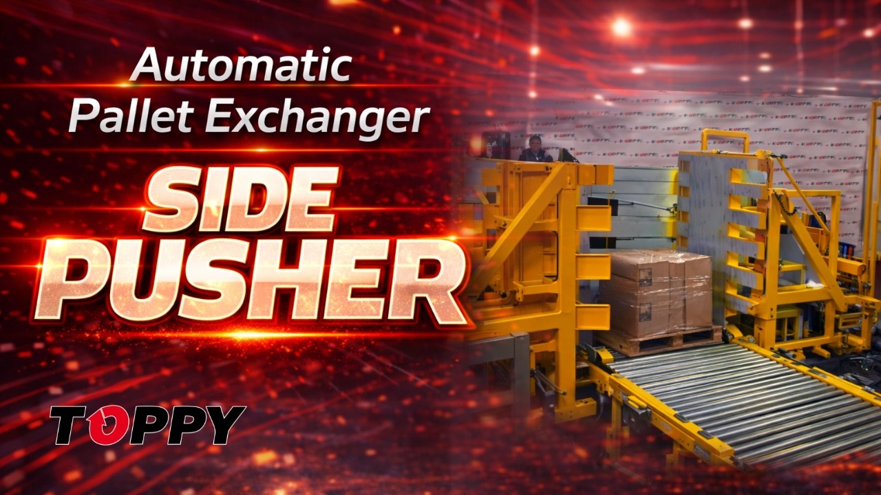 AUTOMATIC PUSH AND PULL SYSTEM (From Palletless to Wooden Pallet, Maintaining the Slip Sheet)