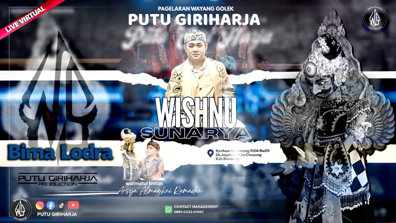 WAYANG GOLEK PUTU GIRI HARJA DALANG WISHNU SUNARYA LAKON BIMA LODRA