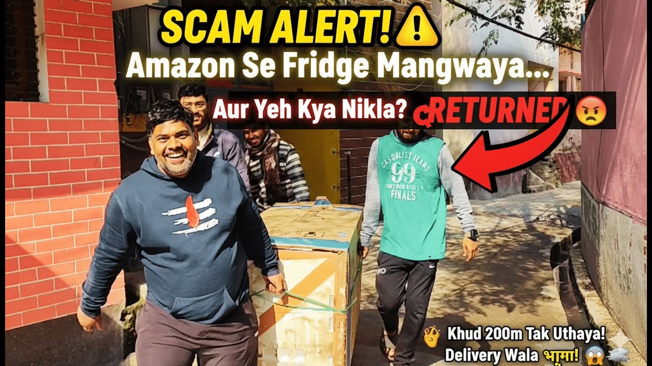 Scam Alert! ⚠️ Amazon Open Box Delivery Gone Wrong! (Fridge Return) | Don't make this mistake! 🤐🤐