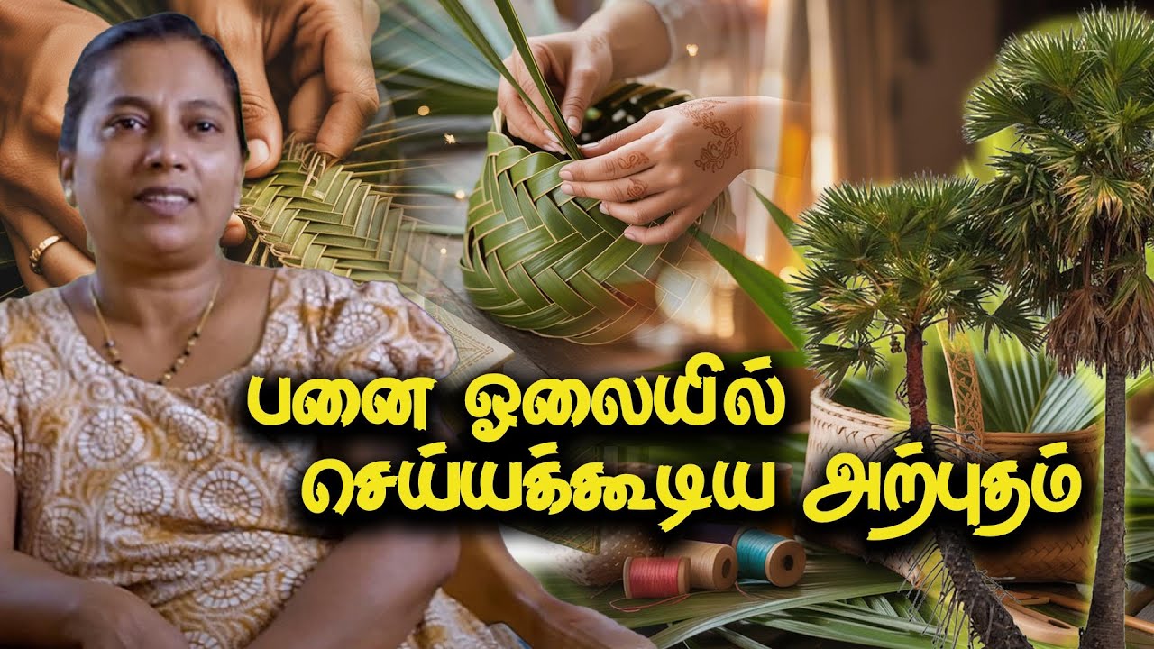 🌴✨ “Eco-Friendly Palm Leaf Products ♻️ | பனை ஓலை அற்புதங்கள் – Sri Lankan Handicrafts 🇱🇰