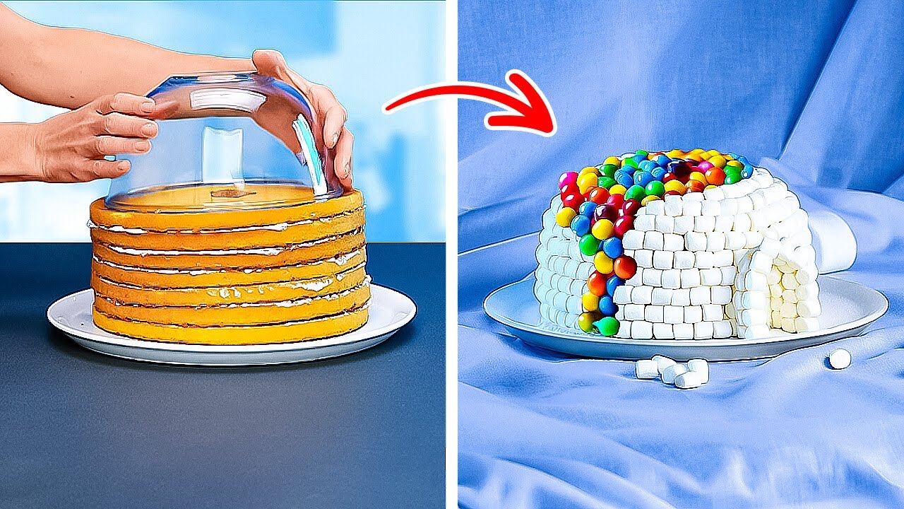 IDEIAS DIVERTIDAS PARA DECORAÇÃO DE BOLOS 🍰 RECEITAS FÁCEIS DE SOBREMESAS!