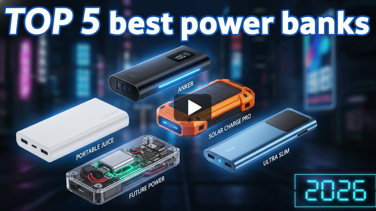 Best Power Banks of 2026: Top 5 Ranked (Fast Charging & MagSafe)