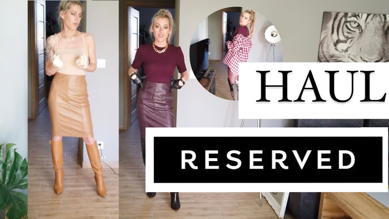 Foggy day and Reserved shopping haul Leather skirts and celebrity’s look RIP MY BOOTS