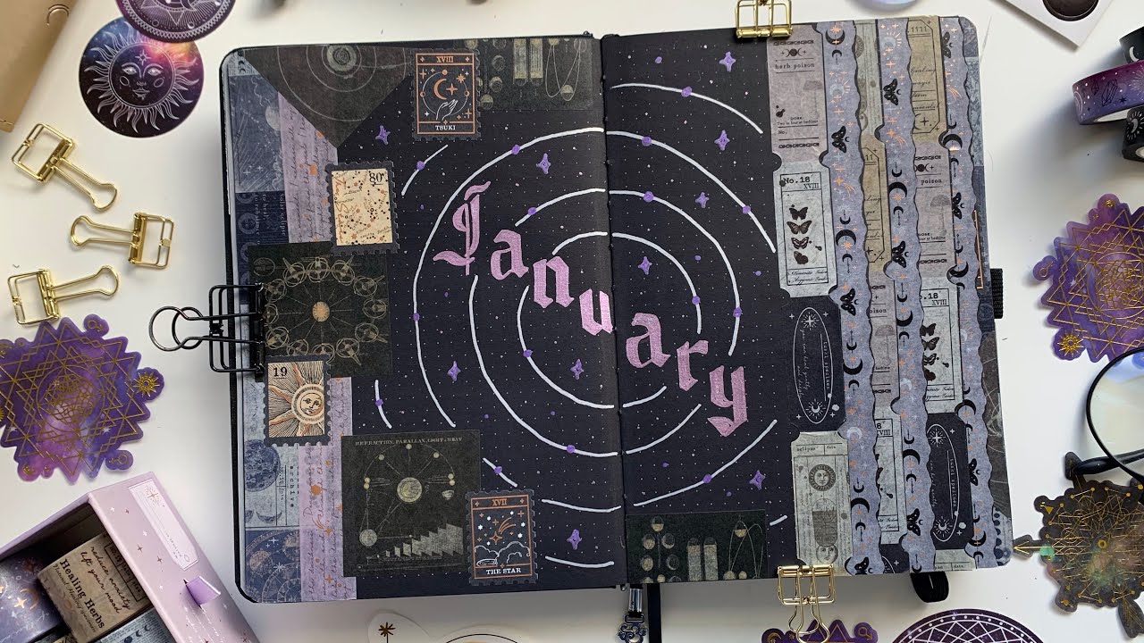 2025 Bullet Journal Set Up 🌌 Astrology Vibes with Waterfall Tabs 🪐