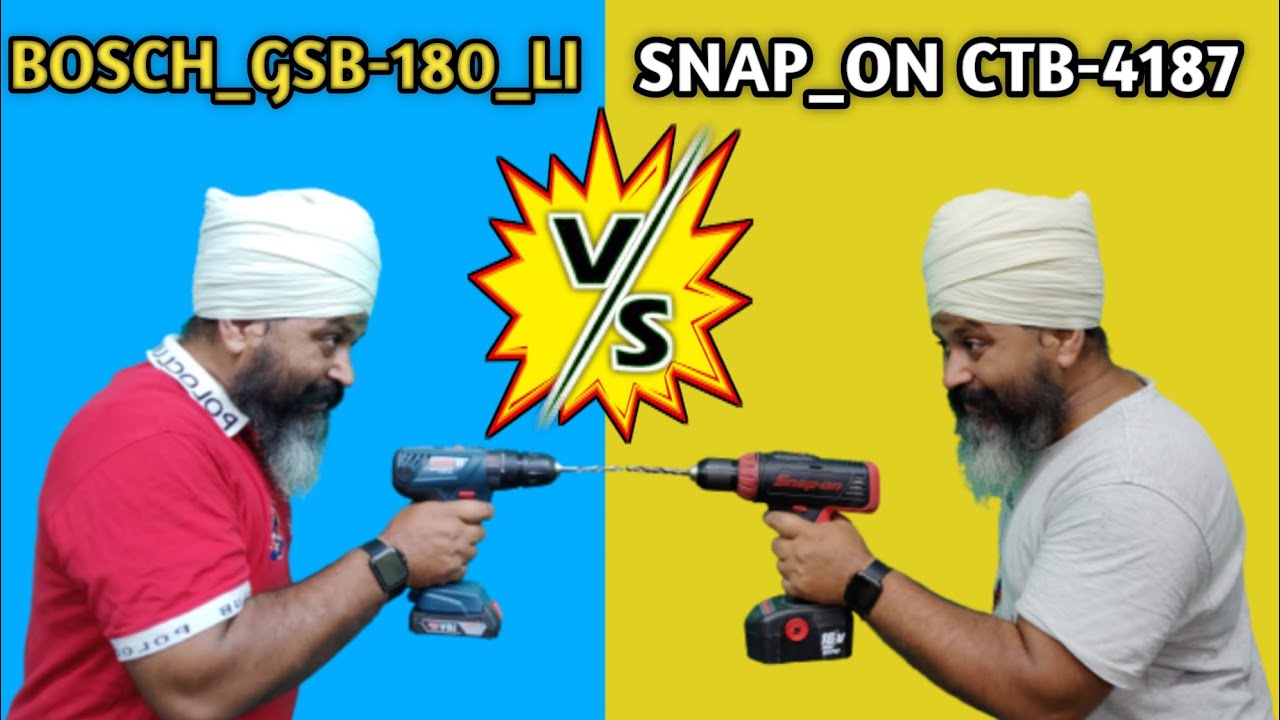 Bosch GSB 180 LI Cordless Drill का मुकाबला Snap-On-CTB 4185 के साथ देखते हैं किस में कितना है दम