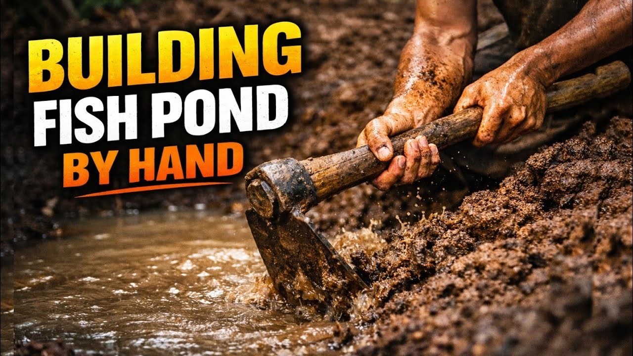 Building a Fish Pond by Hand | Primitive Survival Ep..7