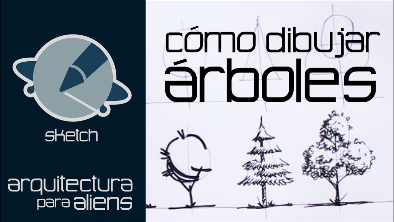 Cómo dibujar Árboles - Sketch - Arquitectura