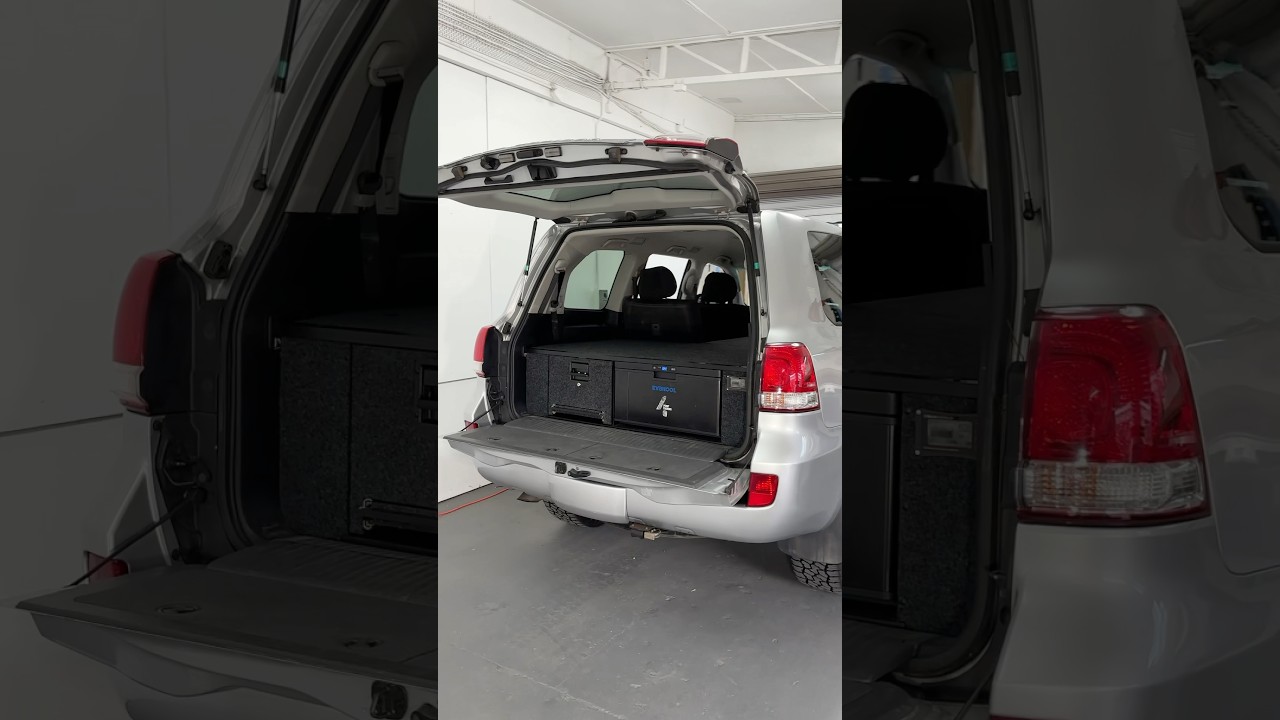 Stealth camping fitout in a 200 series Landcruiser #200series #landcruiser #overlanding