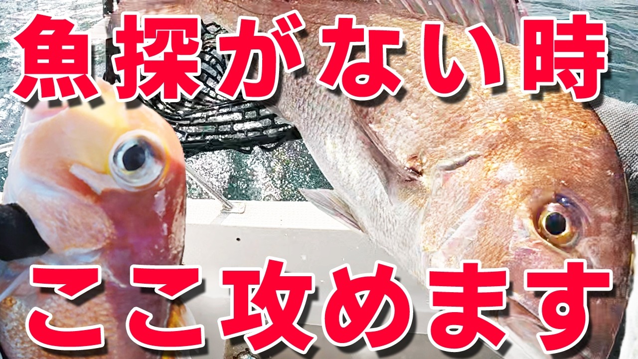 タイラバで真鯛、アマダイのポイントは魚探がない時こうやって探しています