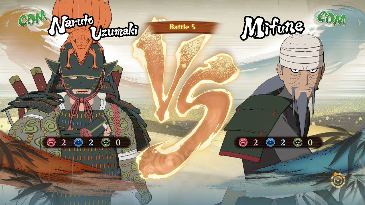 Naruto Shippuden: Ultimate Ninja Storm 4, Naruto Uzumaki (Warrior) VS Mifune!