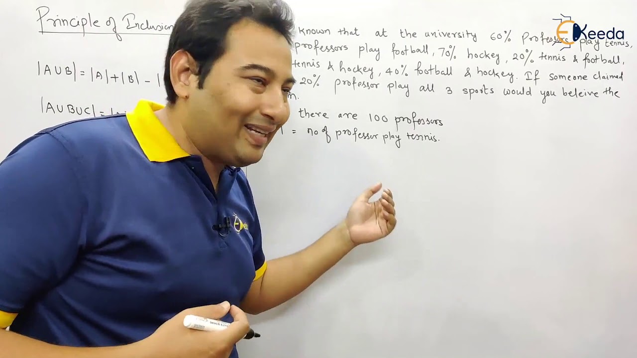Principle of Inclusion and Exclusion Problem 1 - Counting - Discrete Mathematics