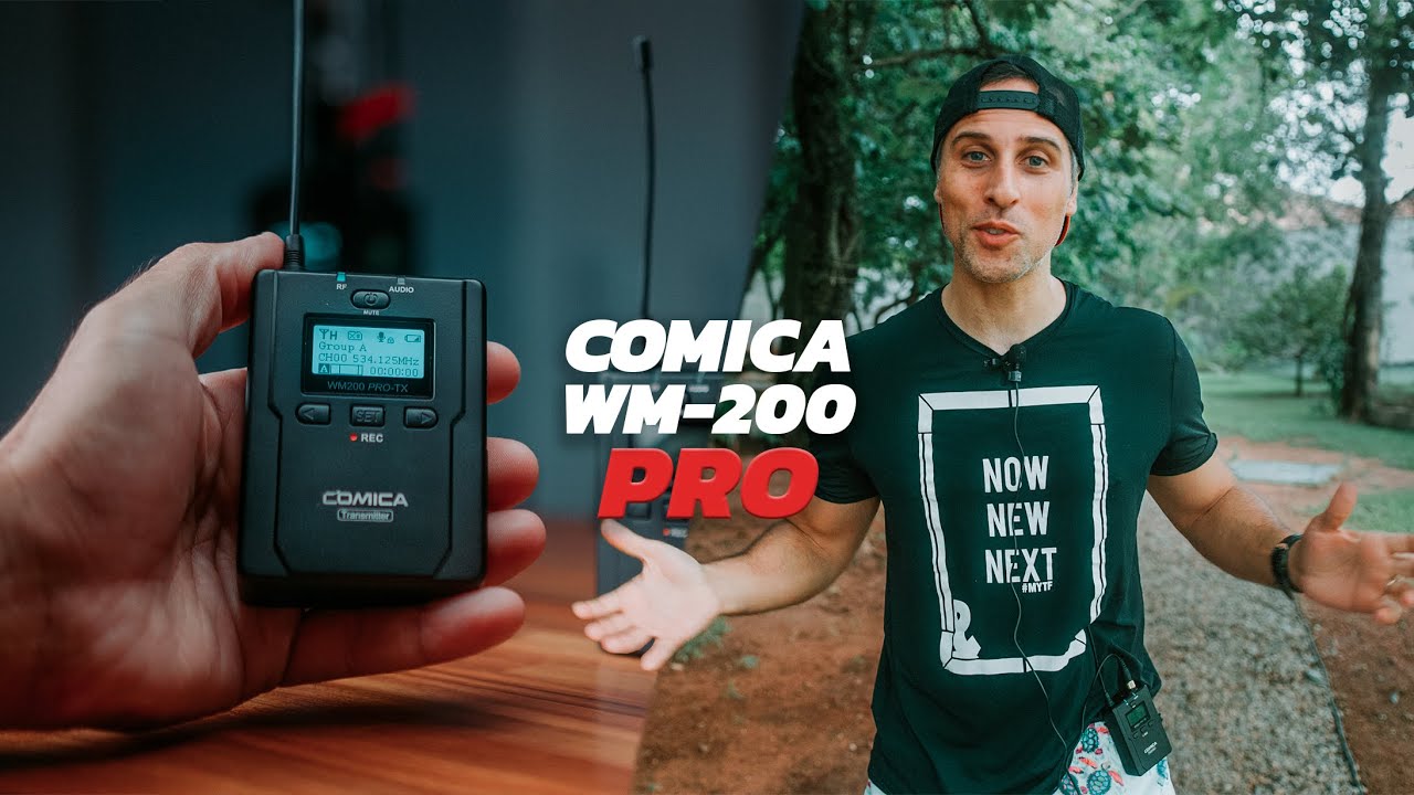 O melhor Kit de MICs sem Fio pra filmmakers? Comica WM200 PRO - Review Portugues BR