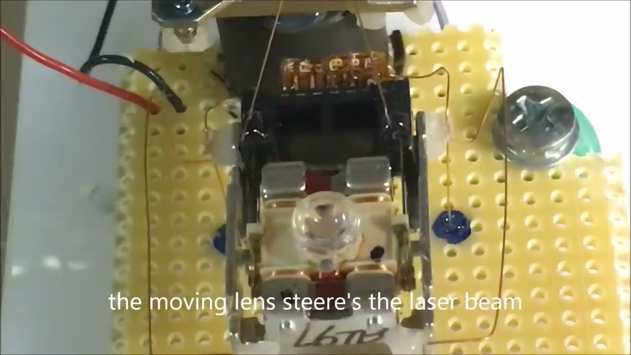 DIY Laser Scanning Microscope, LSM, capable of seeing the lands and pits on a CD.