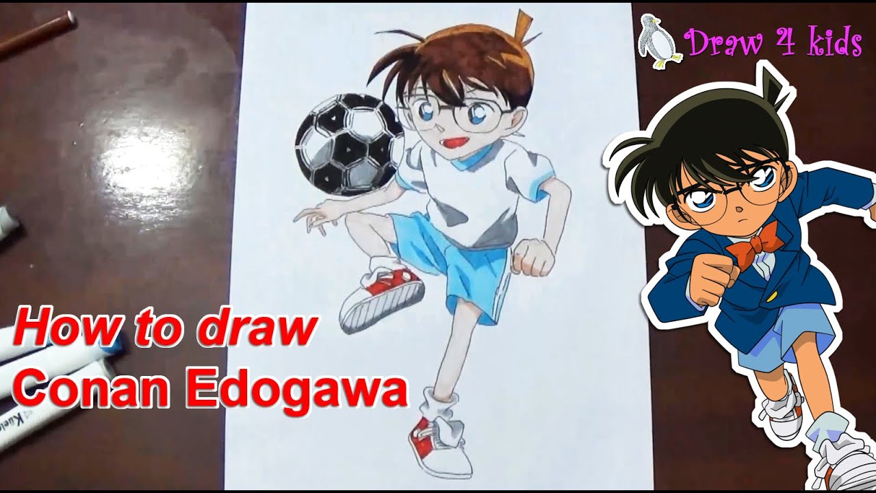 How to draw Conan Edogawa | D4K