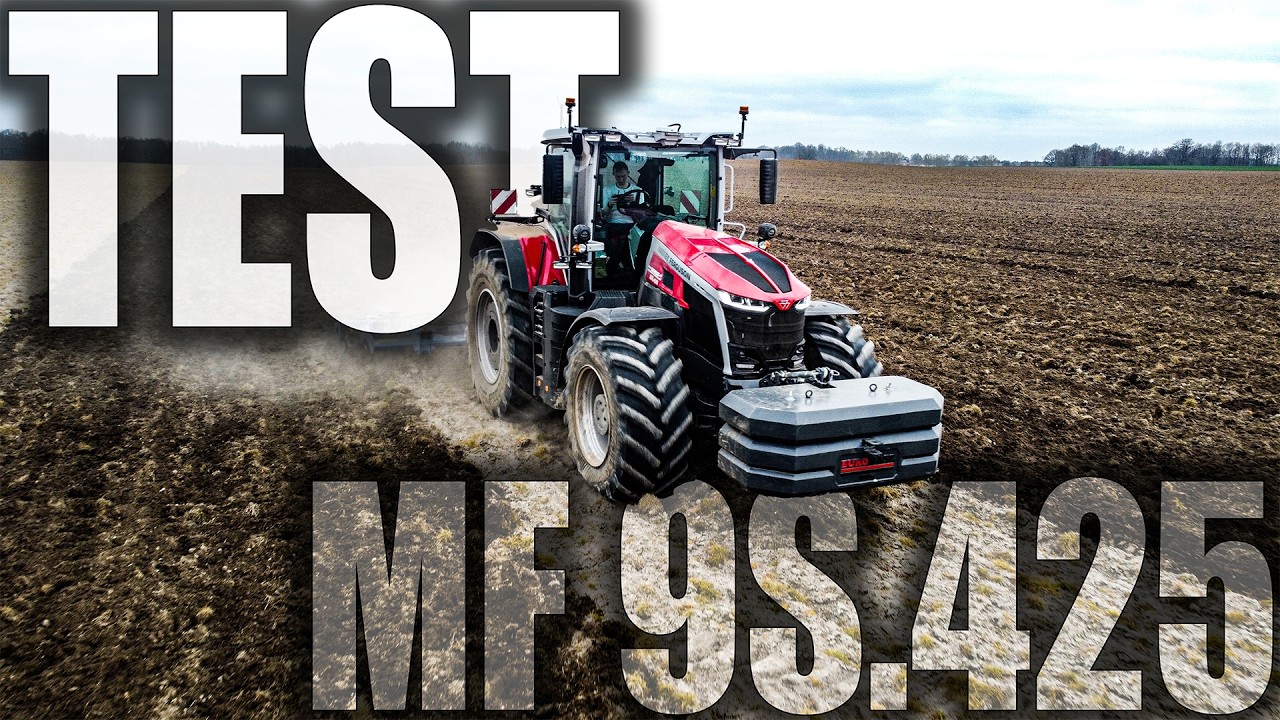☆NAJWIĘKSZY MASSEY FERGUSON  w GOSPODARSTWIE ☆ 9S.425 i  PŁUG DŁUTOWY AGRISTAL PDH ☆‼️