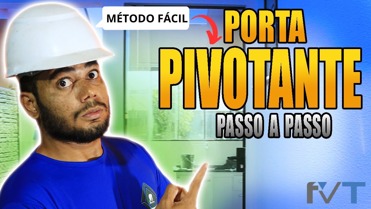 PORTA PIVOTANTE DE VIDRO!  - PASSO A PASSO DA INSTALAÇÃO [MÉTODO FÁCIL]!