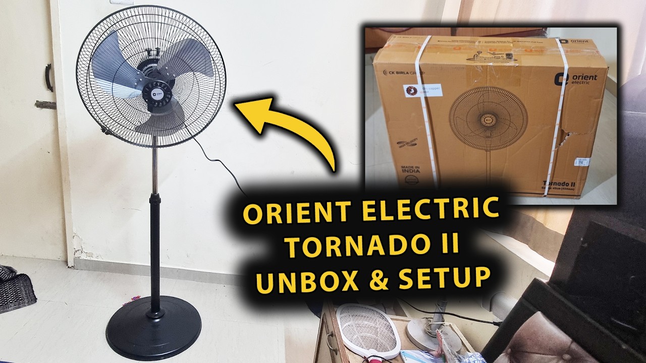 Напольный вентилятор Orient Electric Tornado II: распаковка и пошаговая установка! (Первые впечат...