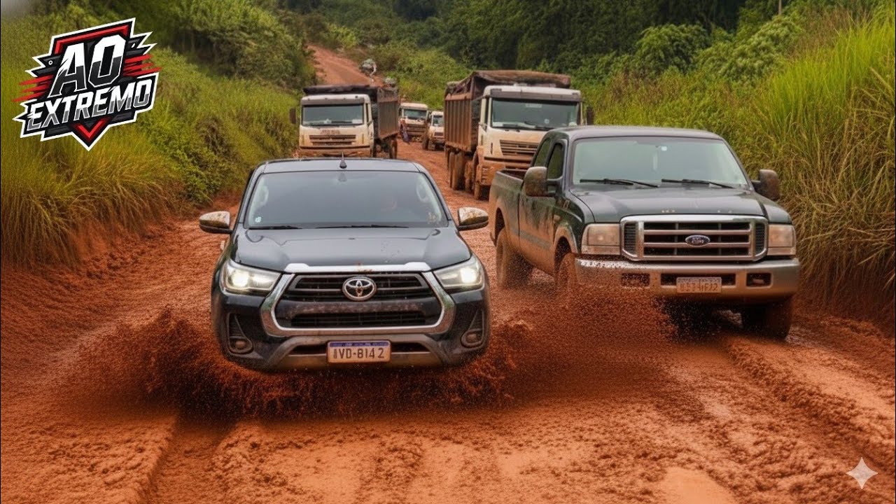 A VERDADE NA LAMA: HILUX E S10 NO LIMITE, O SOFRIMENTO DA L200 E O PODER DA JAC HUNTER!