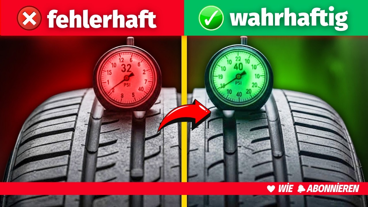 Stellen Sie den Reifendruck NICHT auf 32 PSI ein! Sie zerstören Ihr Auto!