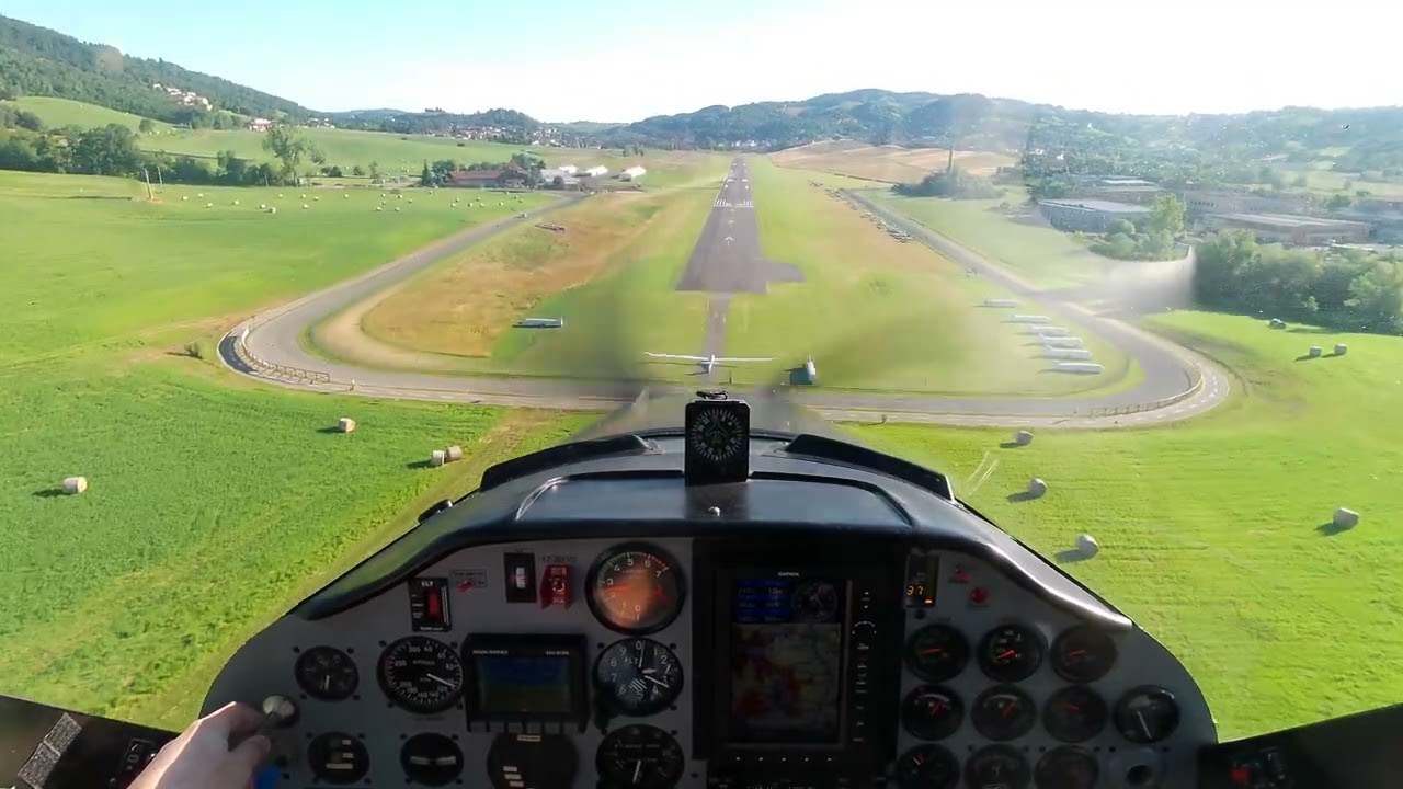 Tecnam P92 - Landing in LIDP (Pavullo) - Flight&Fun 2024