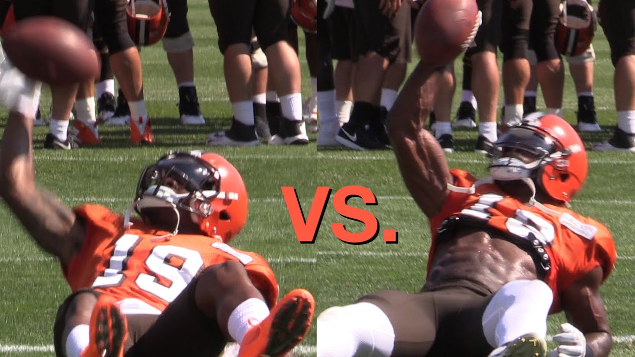 It&rsquo;s Corey Coleman vs. Kenny Britt in a game of P-I-G at Cleveland Browns training