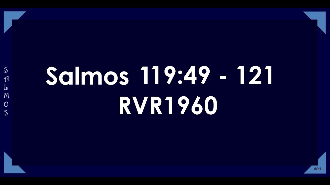 La Biblia en un año/Salmos 119:49 - 121 (Audio, Letra) Día 252
