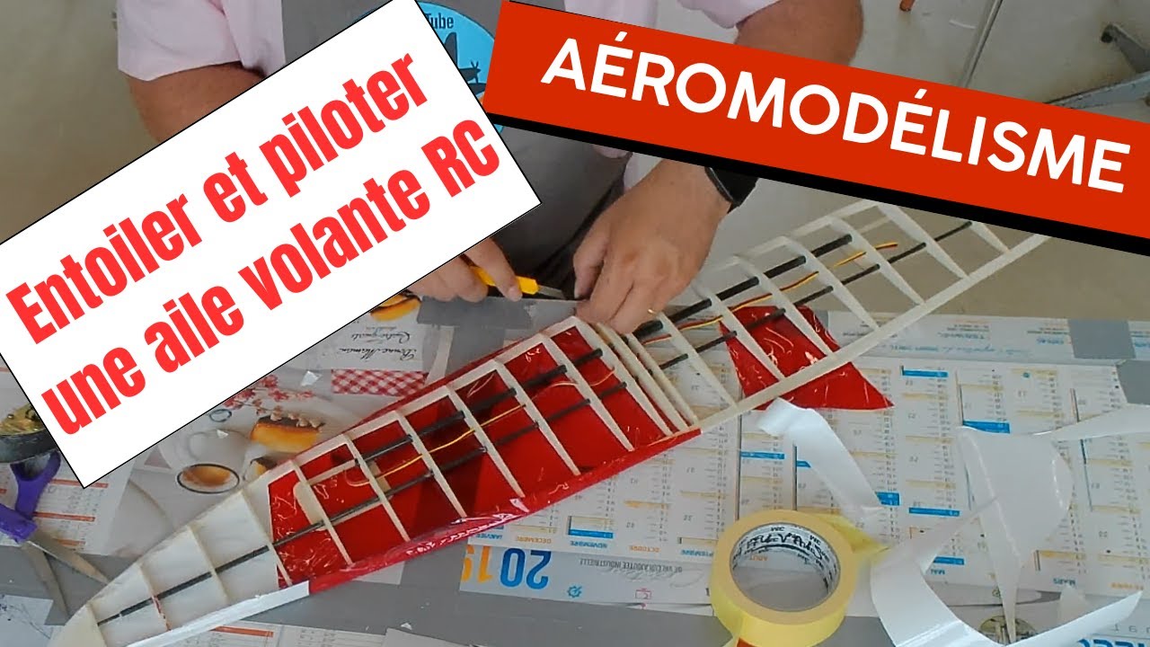 Construire un avion RC à partir d'un plan épisode 2: l'aile volante Venice plan FMT Entoilage et vol