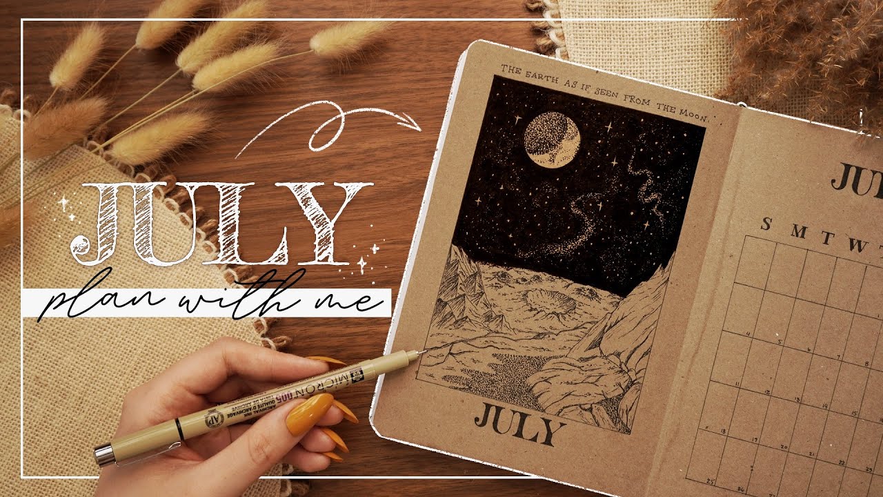 July 2021 Bullet Journal Plan With Me | Husband's BuJo Set Up
