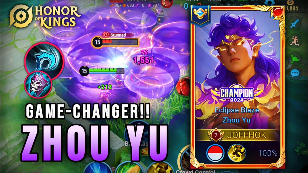 Zhou Yu Inferno Fury – MELTS Everyone with Massive AoE!! 🔥 | Honor of Kings #honorofkingsgameplay