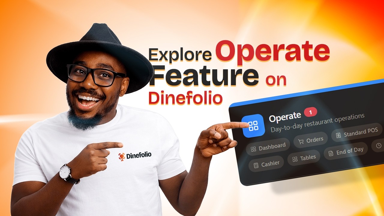 How to Use the Operate Section in Dinefolio (Complete Vendor Guide)
