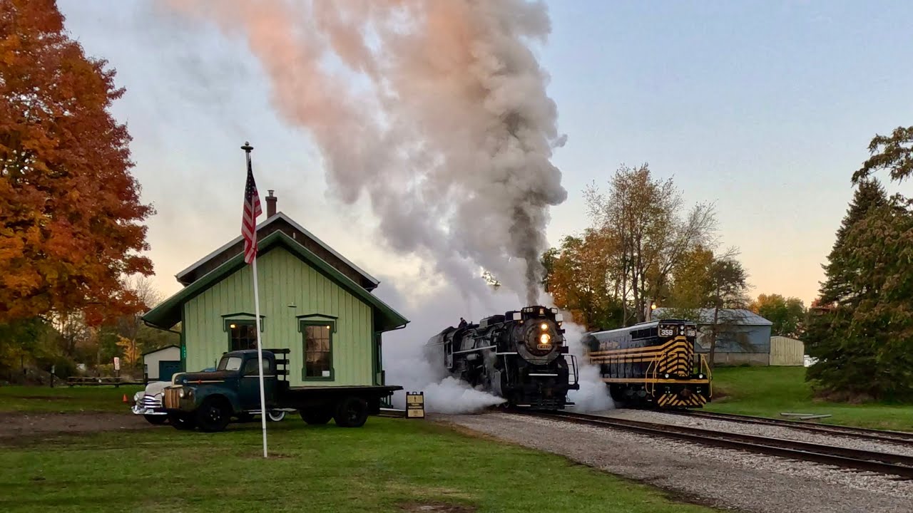 Ride BEHIND NICKEL PLATE ROAD #765 pulling Fall Colors Steam Special!